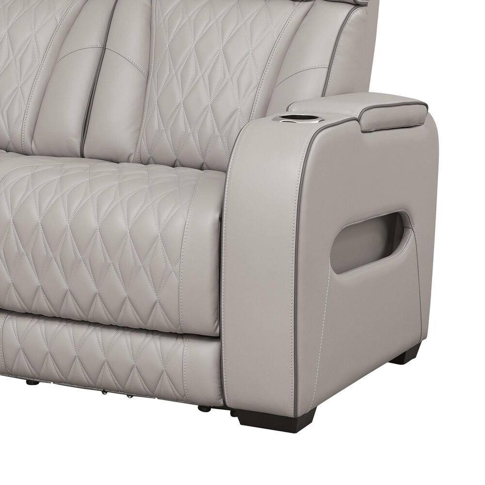 Ashley Boyington 2-Piece Leather Power Reclining Living Room Set in Gray, , large