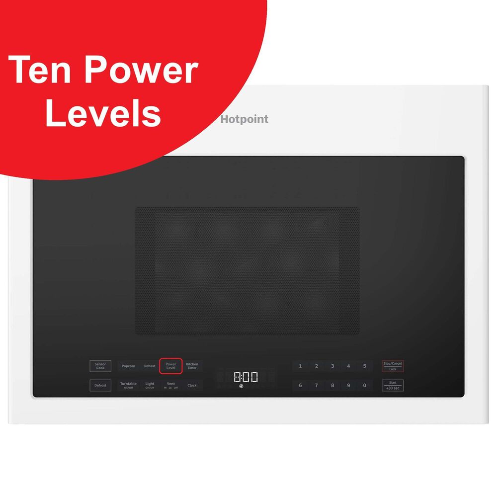 Hotpoint 1.4 Cu. Ft. Over -The-Range Microwave Oven in White, , large