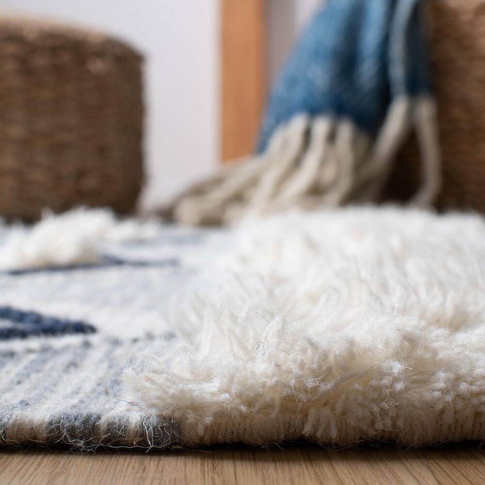 Safavieh Natura NAT678A 3&#39; x 5&#39; Ivory and Blue Area Rug, , large