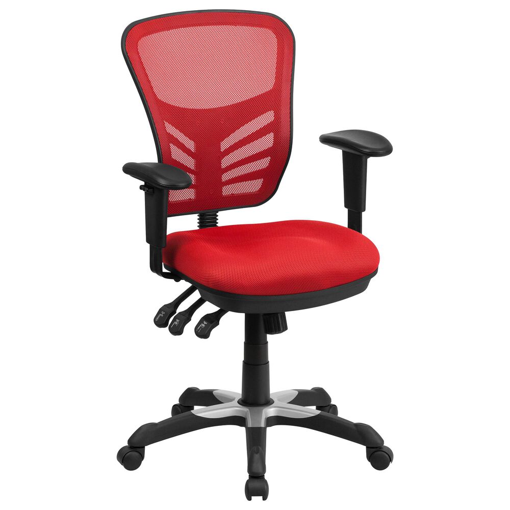 Flash Furniture Executive Swivel Chair in Red, , large