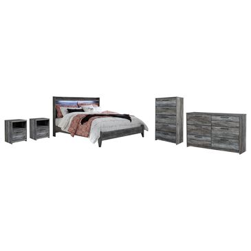 Ashley Baystorm 5-Piece Queen Bedroom Set in Gray, , large