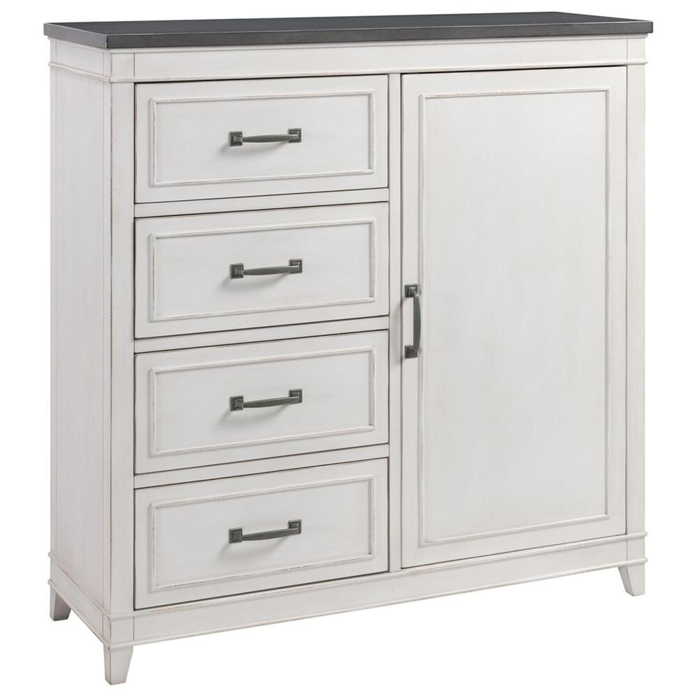 Martin Svensson Home Del Mar Media Chest in White and Grey, , large
