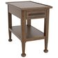 Riverside Furniture Calhoun Chairside Table in Ebony Whiskey Oak, , large