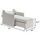 Lifestyle Solutions Haddington Convertible Chair in Linen, , large