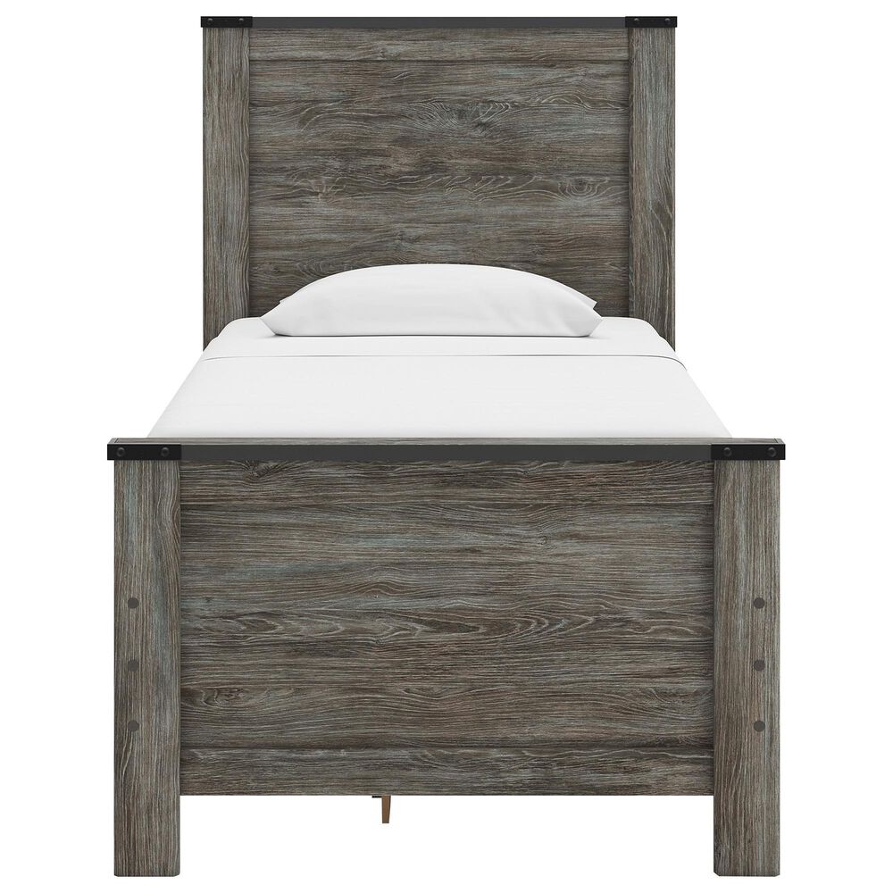Ashley Frandern 6-Piece Twin Panel Storage Bedroom Set in Rustic Warm Gray, , large