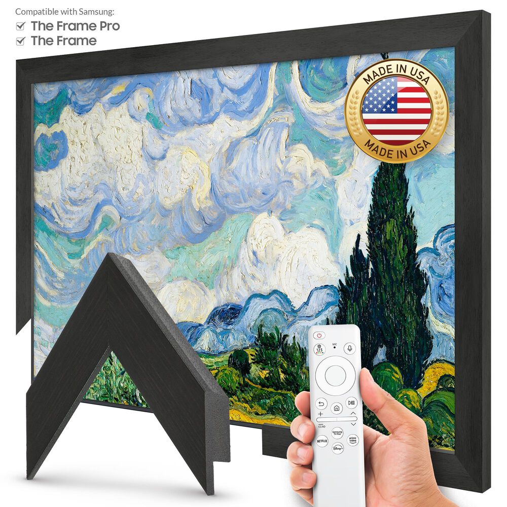 Deco TV Frames Slim 32" Frame Bezel for Samsung the Frame TV in Museum Espresso, , large