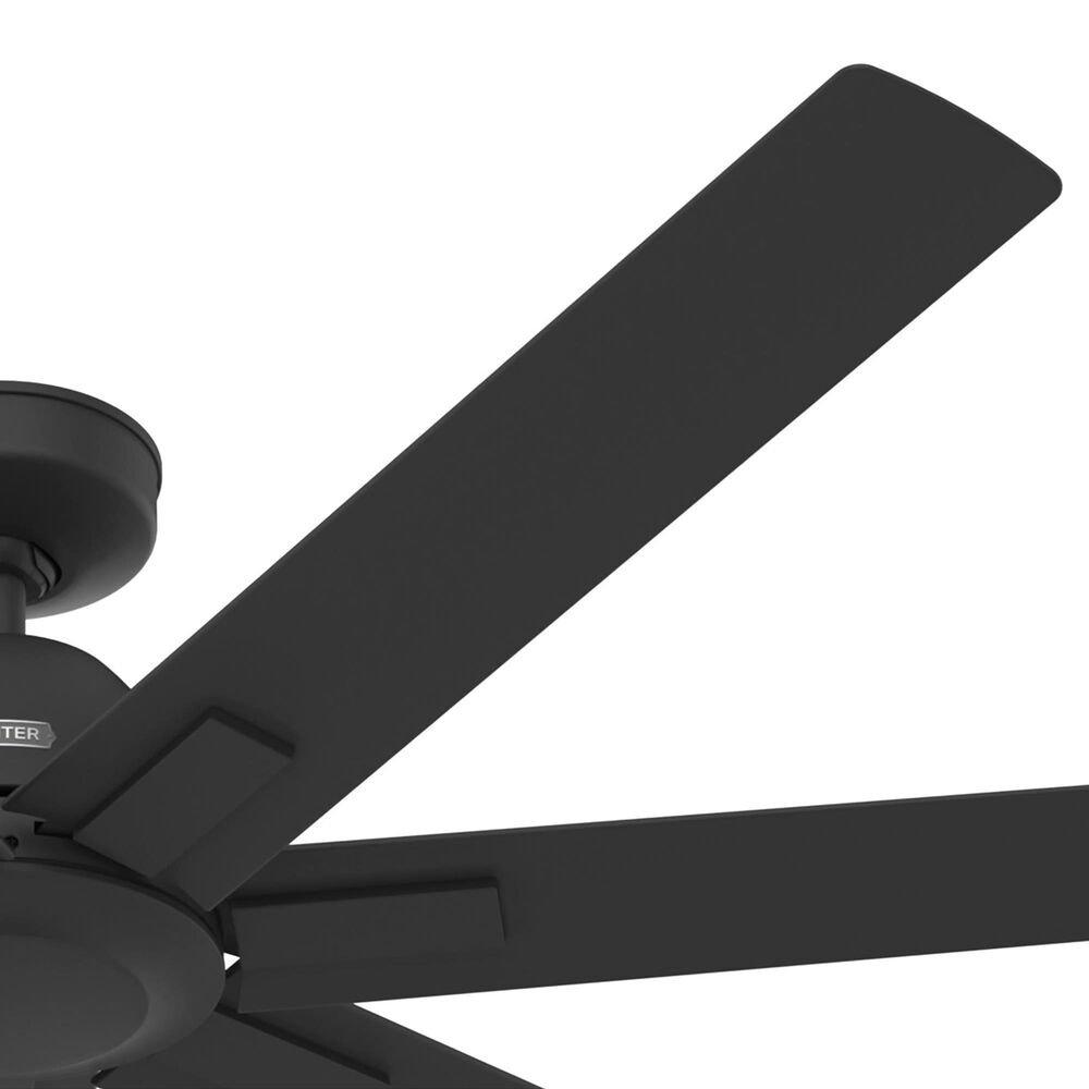Hunter Downtown 60&quot; Outdoor Ceiling Fan in Matte Black, , large