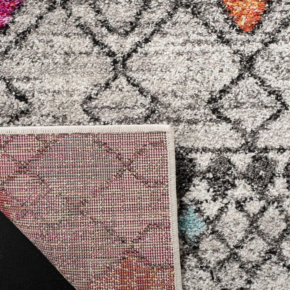 Safavieh Adirondack ADR204F 3&#39; x 5&#39; Light Grey and Fuchsia Area Rug, , large