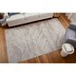 Feizy Vancouver Abstract 8" x 10" Beige and Brown Area Rug, , large