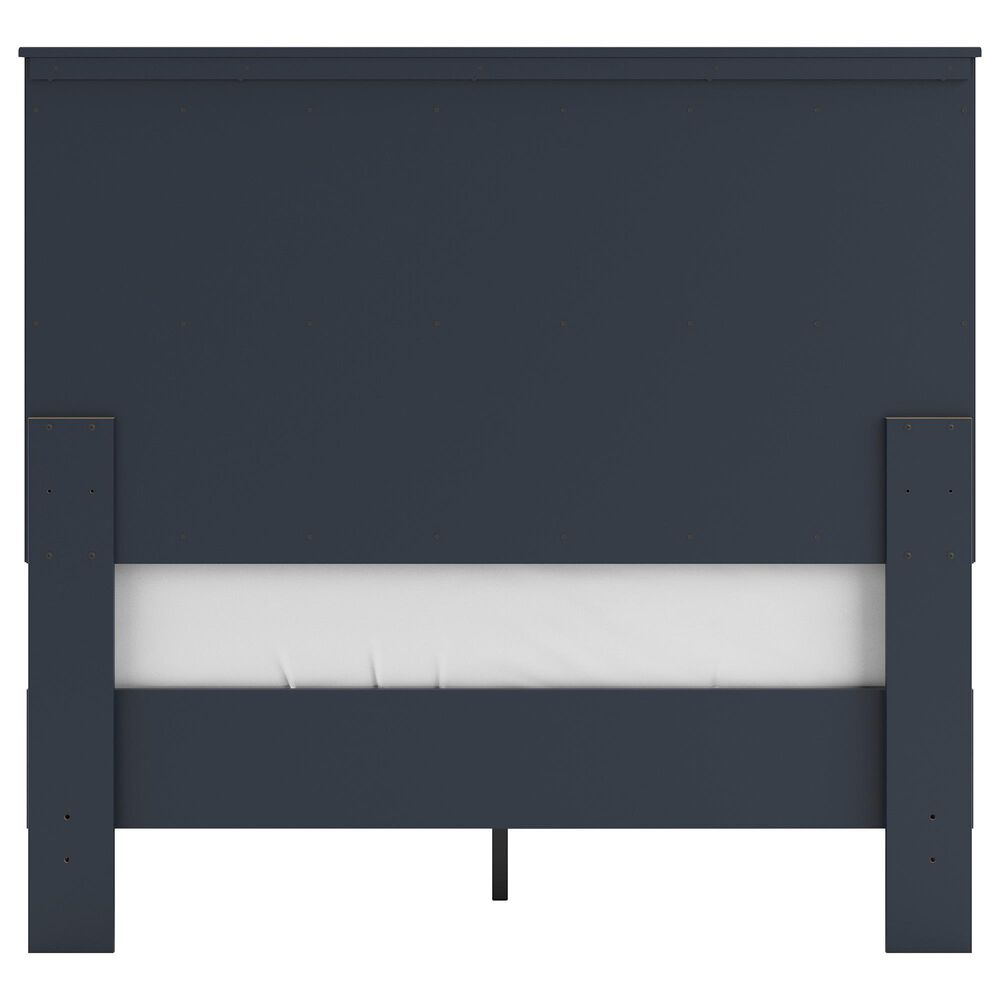 Ashley Simmenfort Full Platform Bed in Navy Blue, , large