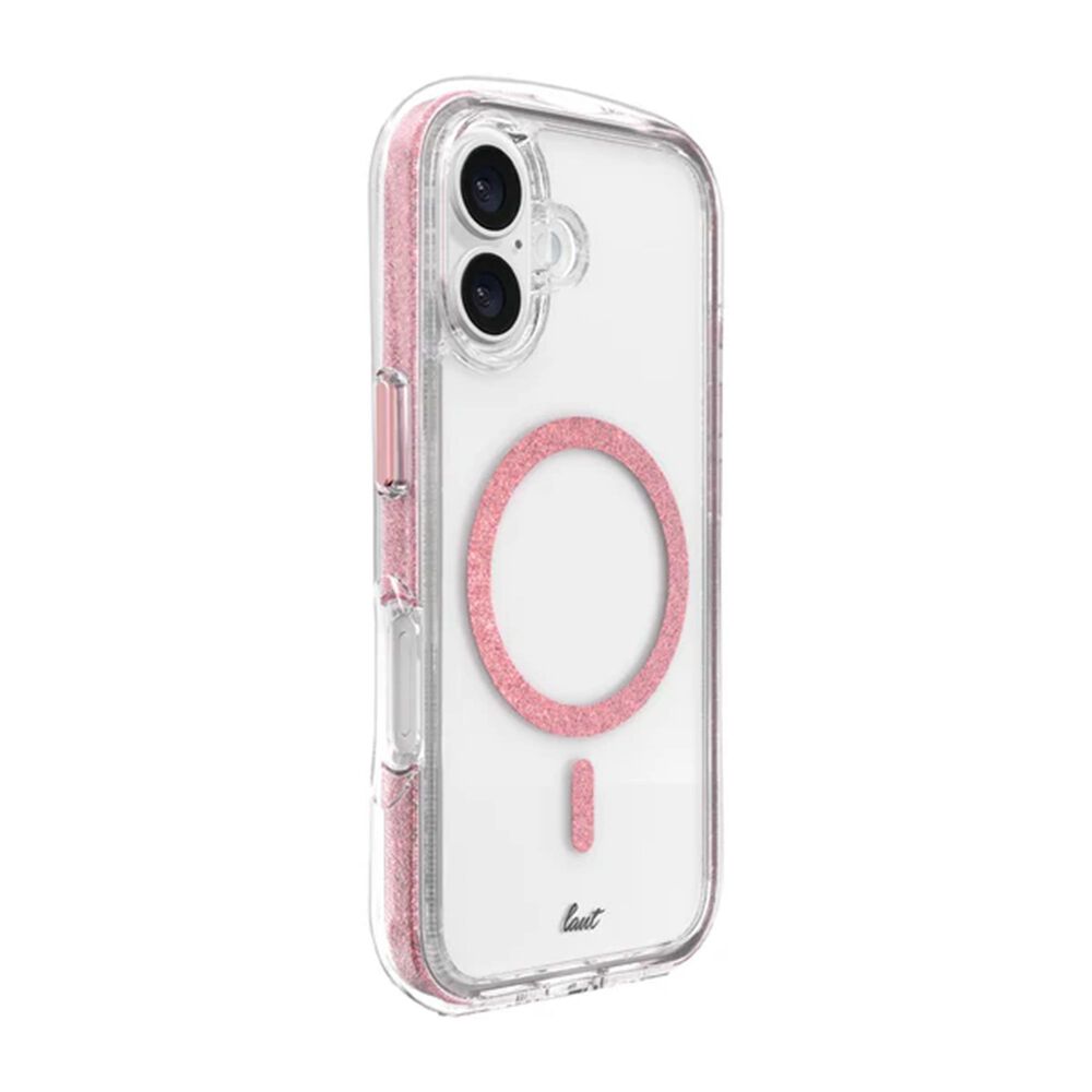 LAUT Magsafe Case Aero Sparkle for iPhone 16 - Crystal Pink, , large