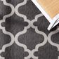 Safavieh Bermuda 5"3" x 7"6" Charcoal and Ivory Indoor/Outdoor Area Performance Rug, , large