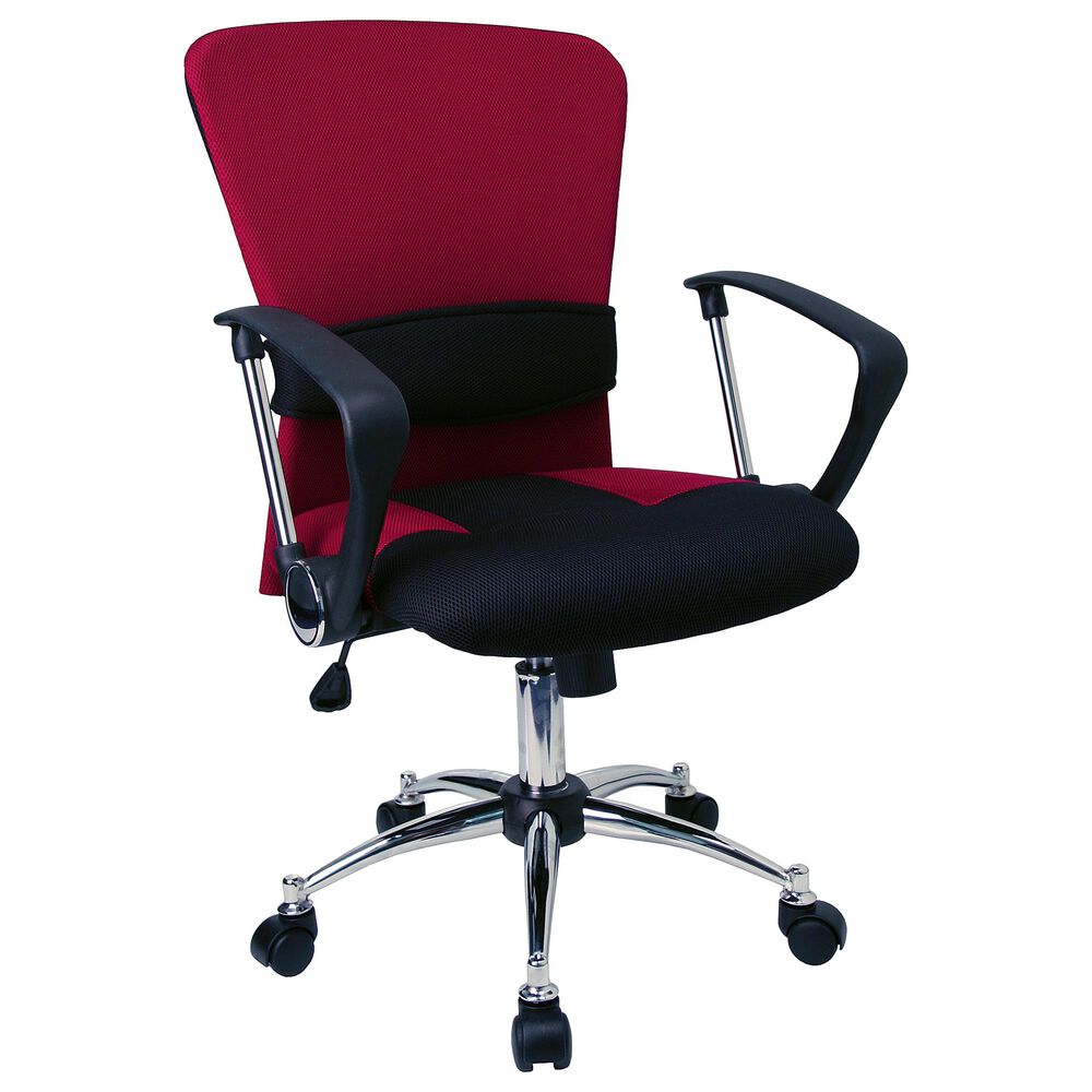 Flash Furniture Swivel Task Chair in Red, , large