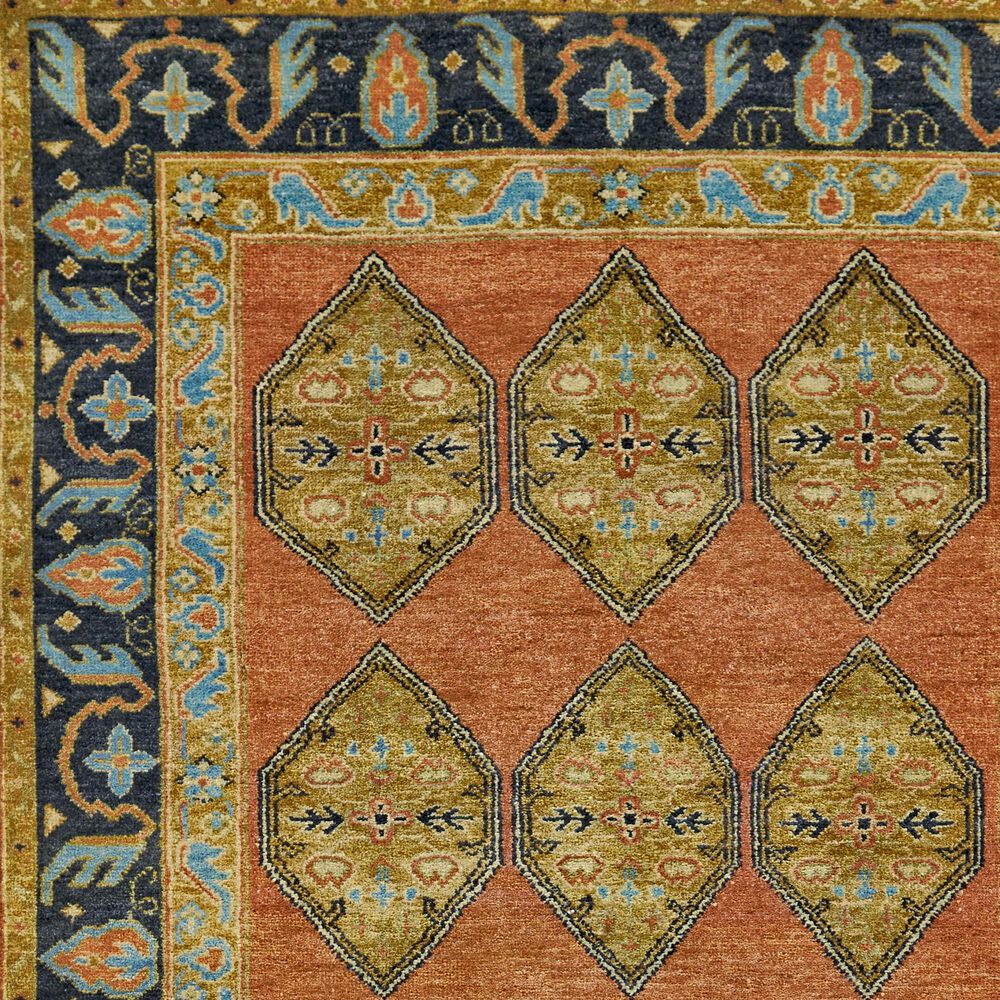 Feizy Rugs Ustad 2&#39; x 3&#39; Rust and Charcoal Area Rug, , large