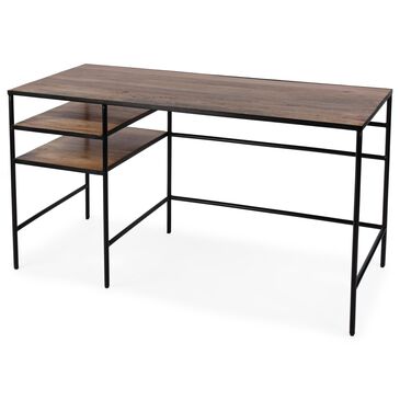 Butler Jensen Writing Desk in Black and Natural Mango, , large