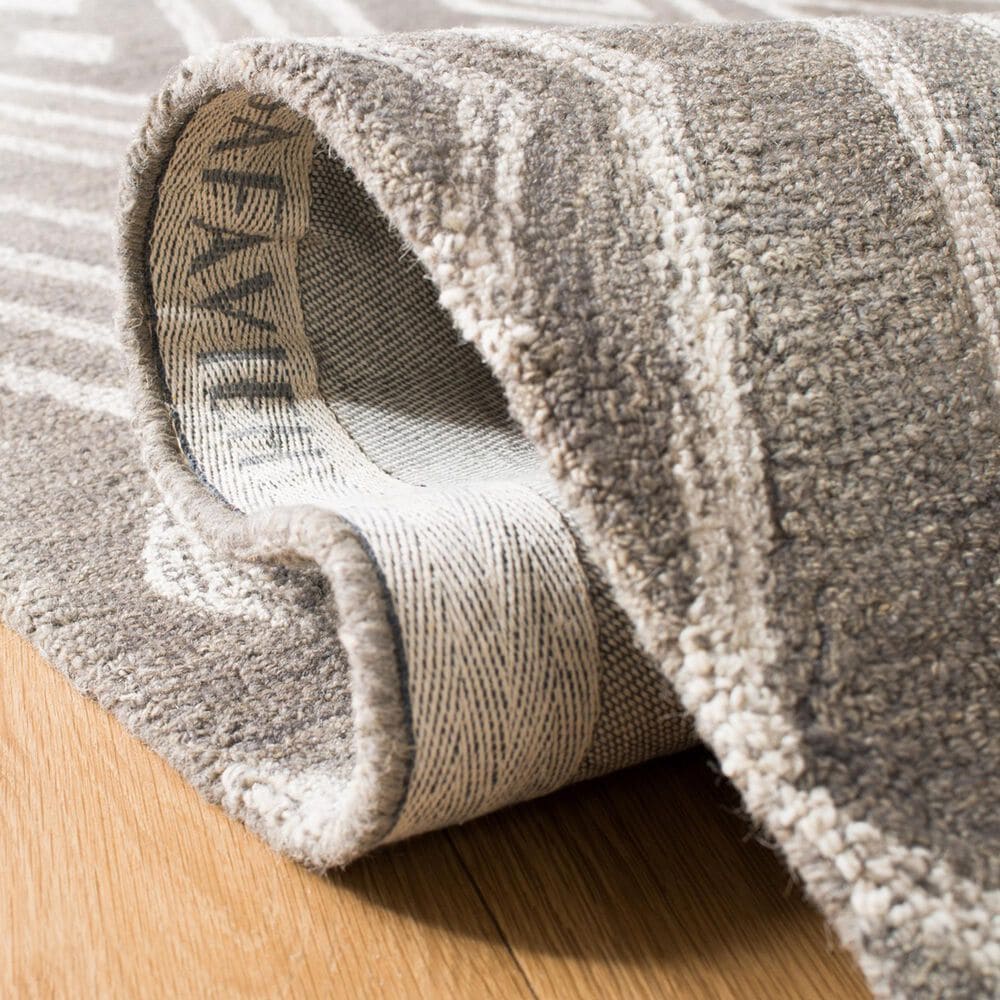 Safavieh Micro-Loop Southwestern 2&#39;3&quot; x 7&#39; Grey and Ivory Runner, , large