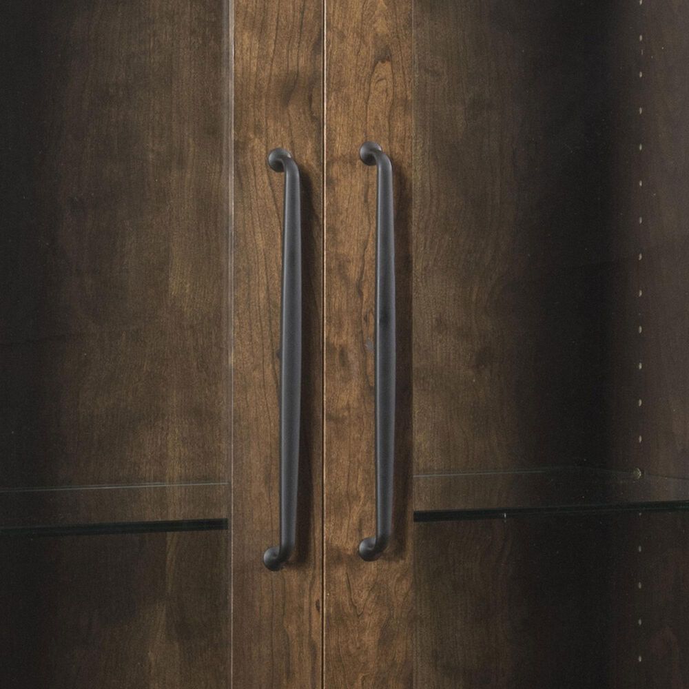 Trailway Llc Bourbon Trail Curved 2-Door Hutch in Turkish Coffee, , large