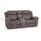 Linon Home Decor Galloway Manual Loveseat in Stone Gray, , large