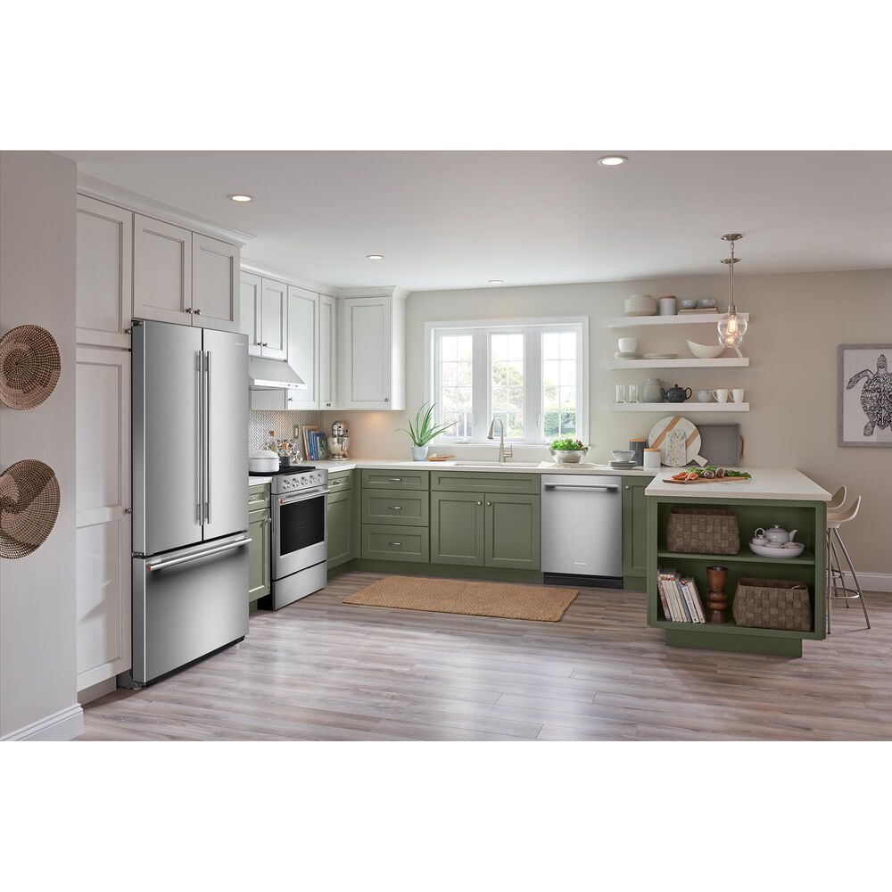 KitchenAid 24.3 Cu. Ft Counter Depth French Door Refrigerator with Interior Dispense in PrintShield Stainless Steel, , large