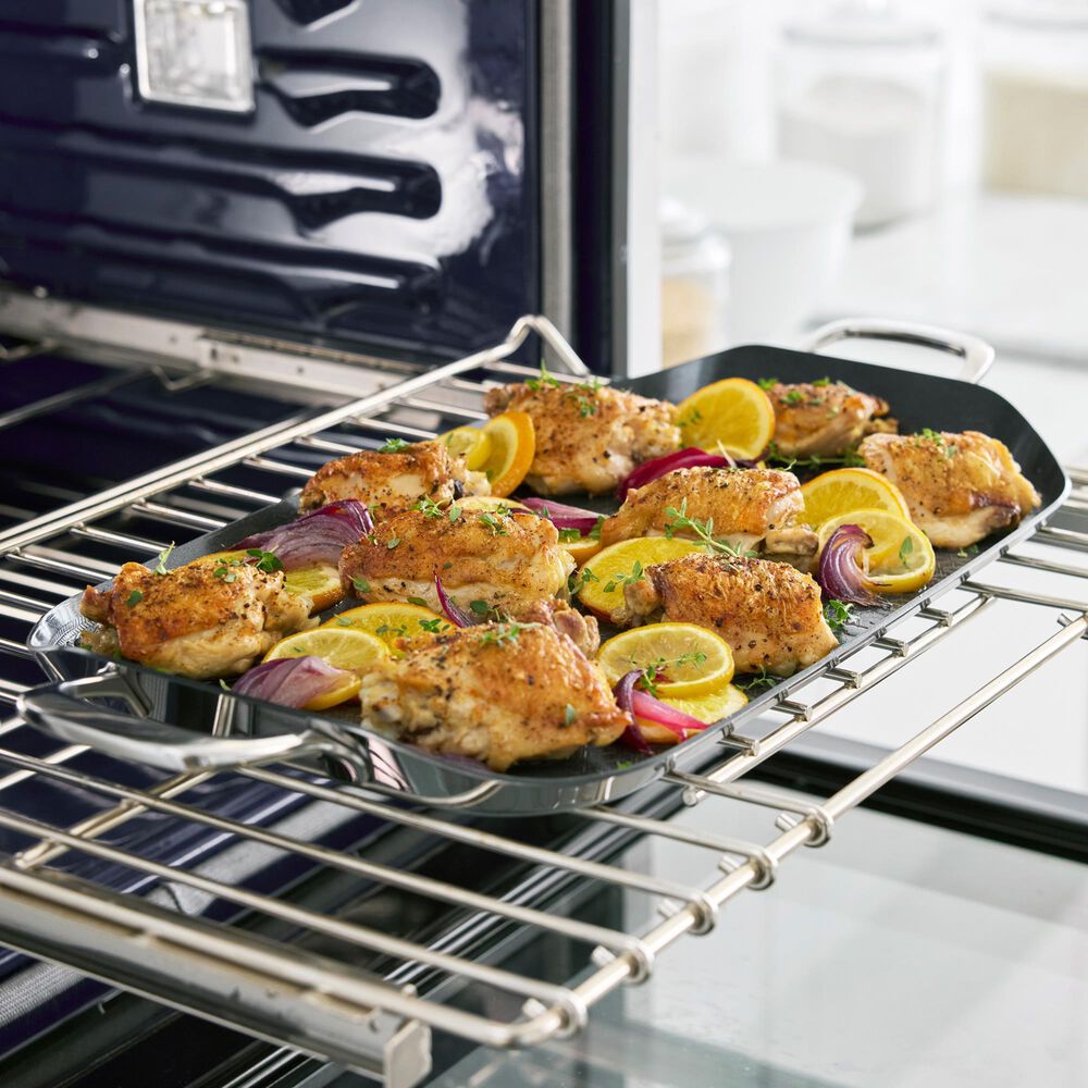 Green Pan Spectra Double Burner Griddle in Stainless Steel, , large
