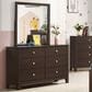 Mayberry Hill Sami Dresser and Mirror in Espresso, , large