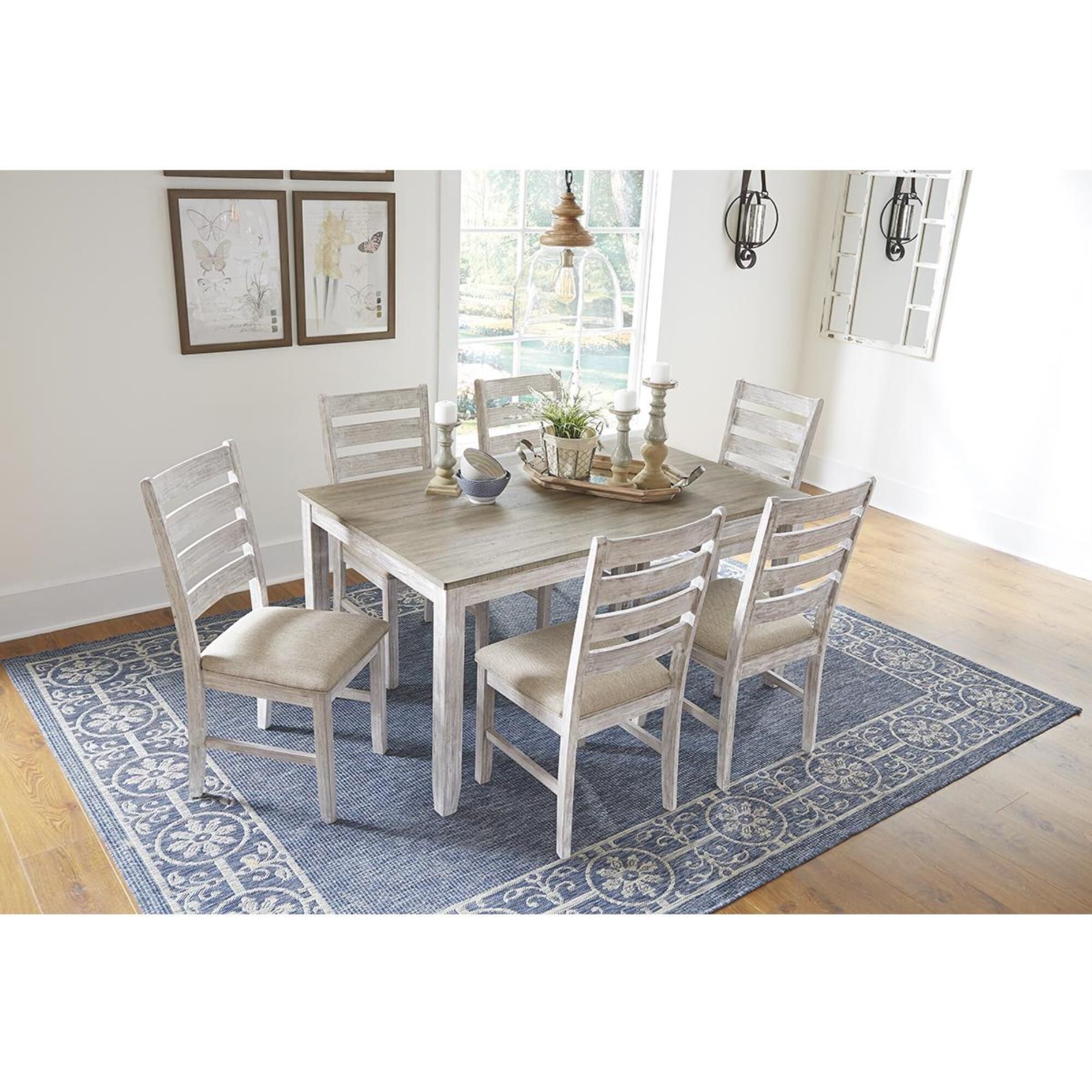 Skempton 7 piece store dining table set