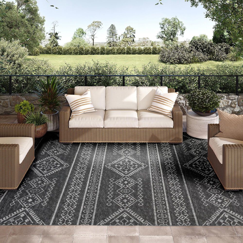 Dalyn Rug Company Sedona SN14 6&#39; x 9&#39; Midnight Indoor/Outdoor Area Rug, , large