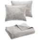 Hallmart Collectibles Reese 3-Piece Queen Coverlet Set in Gray, , large