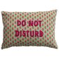 Creative Coop Magpie 14" x 20" Lumbar Pillow with Embroidered "Do Not Disturb" in Multicolor, , large
