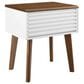 Modway Render End Table in Walnut White, , large
