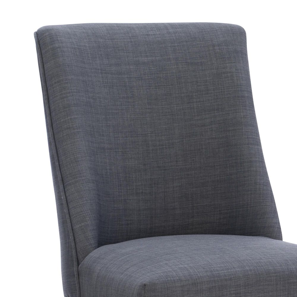 Linon Home Decor Adler Side Chair with Neutral Fabric Cushion in Natural, , large