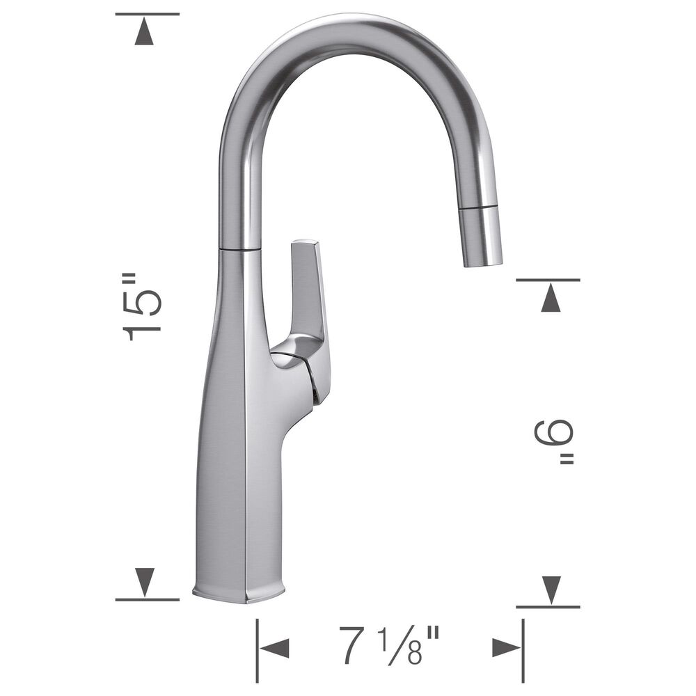 Blanco Rivana Bar Faucet in PVD Steel, , large