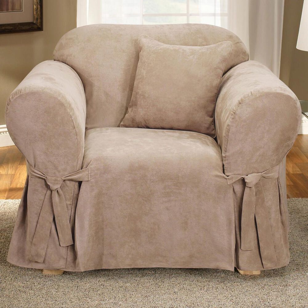 Surefit Chair Slipcover in Taupe, , large