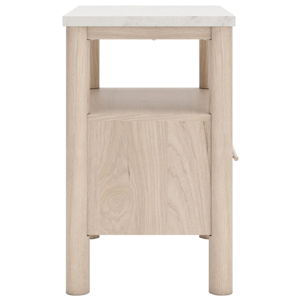 Ashley Cadmori 1-Drawer Nightstand in Brown and White, , large