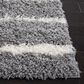 Safavieh Venus Shag VNS603J 5"3" Square Grey and Ivory Area Rug, , large