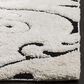 Safavieh Florida Shag SG455-1290-3 3"3" x 5"3" Ivory/Black Area Rug, , large