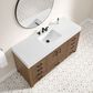 37B Alanya 60" Single Bathroom Vanity in Walnut Drift with White Composite Stone Top, , large