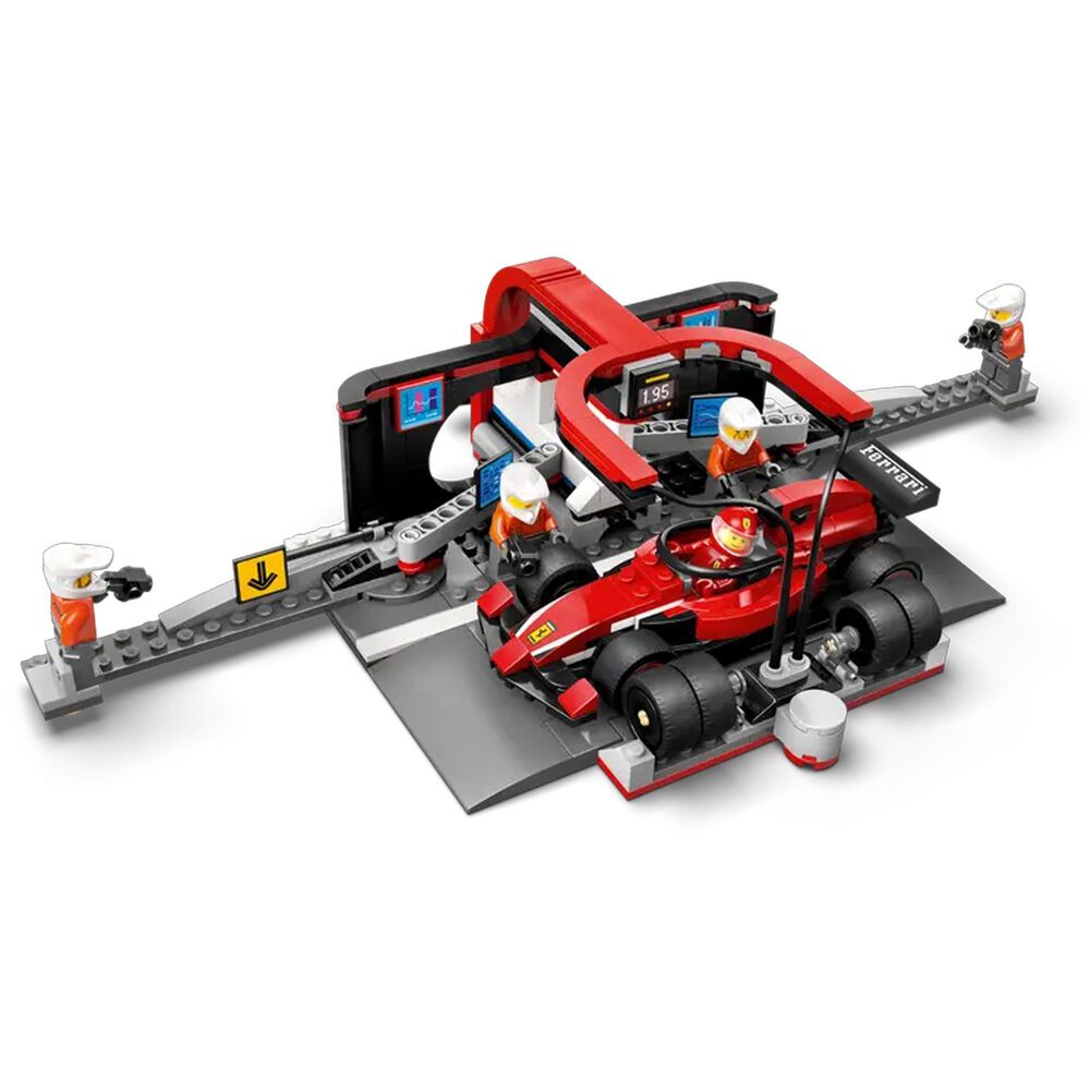 LEGO City F1 Pit Stop &amp; Pit Crew with Ferrari Car, , large