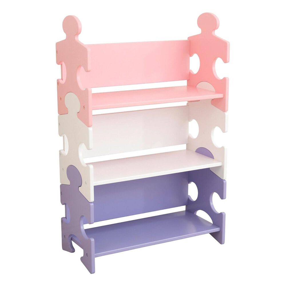 Kidkraft Puzzle Book Shelf in Pastel, , large