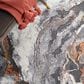 Safavieh Cyrus Shag 3" x 5" Dark Grey and Orange Area Rug, , large