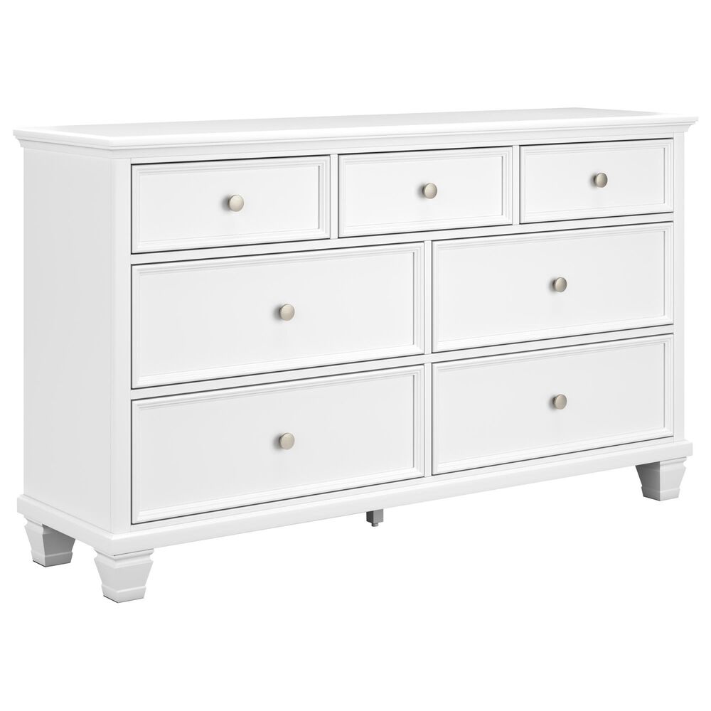 Ashley Fortman Dresser and Mirror in White, , large