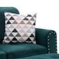 HOMLUX 94.49" L-Shaped Modular Sectional Sofa with Storage Ottoman and Cup Holders in Green, , large