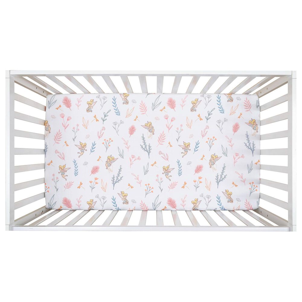 Lambs and Ivy Tinker Bell 3-Piece Baby Crib Bedding Set in Pink, Lavender, White and Multicolor, , large