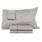 HN International 4-Piece Queen Sateen Sheet Set in Gray, , large