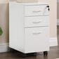 OSP Home Prado 3-Drawer Mobile File Cabinet in White, , large