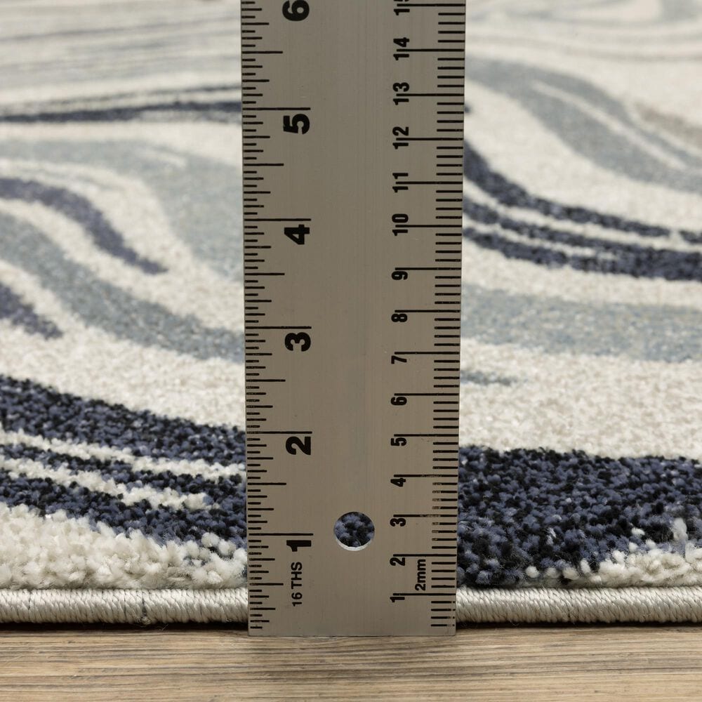 ROW by Oriental Weavers Gemma Blue and Grey 7'10" x 10' Area Rug, , large