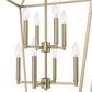 Hunter Laurel Ridge 8-Light Lantern Pendant in Alturas Gold, , large