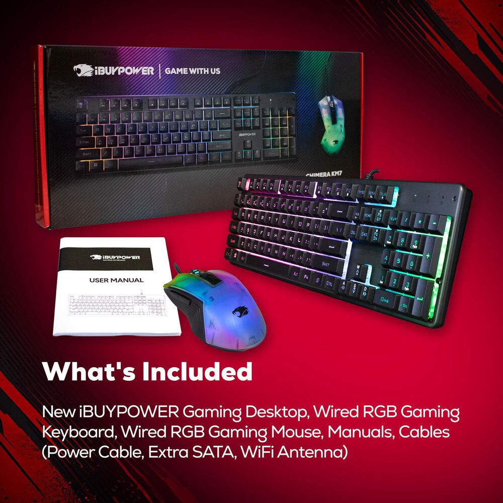 iBUYPOWER Element 9 Gaming Desktop PC | Intel Core Ultra 7 265F - 32GB RAM - NVIDIA GeForce RTX 5060Ti Graphics - 1TB SSD in Black, , large