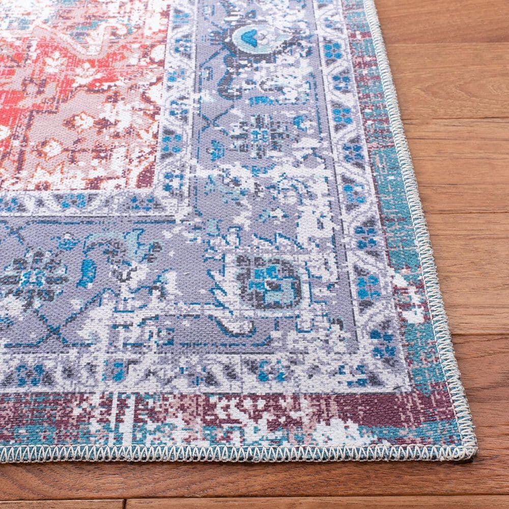 Safavieh Serapi  4&#39; x 6&#39; Rust and Blue Area Rug, , large