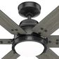 Hunter Gravity 60" Ceiling Fan with LED Light in Matte Black, , large